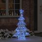 Preview: ARDEBO.de - Weihnachtsbaum mit 100 LEDs Blau 120 cm Acryl