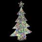 Preview: Weihnachtsbaum mit 100 LEDs Mehrfarbig 120 cm Acryl