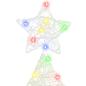 Preview: Weihnachtsbaum mit 100 LEDs Mehrfarbig 120 cm Acryl