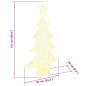 Preview: Weihnachtsbaum mit 160 LEDs Warmweiß 150 cm Acryl
