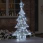 Preview: ARDEBO.de - Weihnachtsbaum mit 160 LEDs Kaltweiß 150 cm Acryl