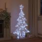 Preview: Weihnachtsbaum mit 160 LEDs Kaltweiß 150 cm Acryl
