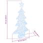 Preview: Weihnachtsbaum mit 160 LEDs Kaltweiß 150 cm Acryl