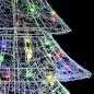Preview: Weihnachtsbaum mit 160 LEDs Mehrfarbig 150 cm Acryl