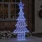 Preview: ARDEBO.de - Weihnachtsbaum mit 240 LEDs Blau 180 cm Acryl