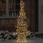 Preview: ARDEBO.de - Weihnachtsbaum mit 160 LEDs Warmweiß 150 cm Rattan