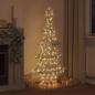 Preview: Weihnachtsbaum mit 160 LEDs Warmweiß 150 cm Rattan