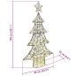 Preview: Weihnachtsbaum mit 160 LEDs Warmweiß 150 cm Rattan