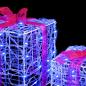 Preview: Geschenkbox mit 60 LEDs 3 pcs Blau 20 x 20 x 20 cm Acryl