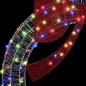 Preview: Kranz mit LED -Streifenleuchten Mehrfarbig 75 cm Acryl