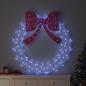 Preview: ARDEBO.de - Kranz 150 LEDs Blau 120 cm Acryl