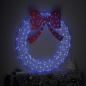 Preview: Kranz 150 LEDs Blau 120 cm Acryl