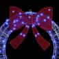 Preview: Kranz 150 LEDs Blau 120 cm Acryl