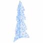 Preview: ARDEBO.de - Weihnachtsbaum mit 100 LEDs Blau 120 cm Acryl