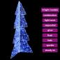 Preview: Weihnachtsbaum mit 100 LEDs Blau 120 cm Acryl