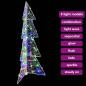 Preview: Weihnachtsbaum mit 100 LEDs Mehrfarbig 120 cm Acryl