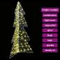 Preview: Weihnachtsbaum mit 160 LEDs Warmes Weiß 150 cm Acryl