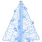 Preview: Weihnachtsbaum mit 160 LEDs Blau 150 cm Acryl