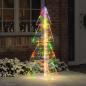 Preview: ARDEBO.de - Weihnachtsbaum mit 160 LEDs Mehrfarbig 150 cm Acryl