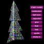 Preview: Weihnachtsbaum mit 160 LEDs Mehrfarbig 150 cm Acryl