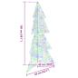 Preview: Weihnachtsbaum mit 160 LEDs Mehrfarbig 150 cm Acryl