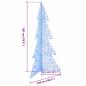 Preview: Weihnachtsbaum mit 240 LEDs Blau 180 cm Acryl