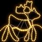 Preview: Weihnachtsdekoration mit 1224 LEDs Mehrfarbig 69 x 79 cm PVC