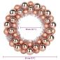 Preview: Weihnachtsballkränze 2 pcs Rose Gold 33 x 33 x 7 cm Polystyrol