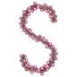 Preview: ARDEBO.de - Weihnachtskugelgirlande Rosa 186 cm Polystyrol