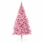 Preview: Künstlicher vorbeleuchteter Weihnachtsbaum Rosa 240 cm PVC