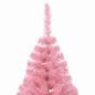 Preview: Künstlicher vorbeleuchteter Weihnachtsbaum Rosa 240 cm PVC