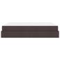 Preview: Bettgestell mit Speicher Dunkelbraun 180 x 200 cm Stoff