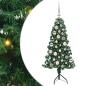 Preview: Eckiger künstlicher Weihnachtsbaum Grün 120 cm PVC und Metall