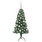 Preview: Eckiger künstlicher Weihnachtsbaum Grün 120 cm PVC und Metall