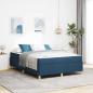 Preview: ARDEBO.de - Bettrahmen Blau 140 x 190 cm Stoff