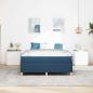 Preview: Bettrahmen Blau 140 x 190 cm Stoff