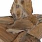 Preview: Weihnachtsstern Braun 60 x 5 x 75 cm Massivholz Teak