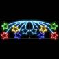 Preview: Weihnachtsstern mit 432 LEDs Mehrfarbig 180 x 57 cm PVC