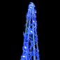 Preview: Weihnachtsbaum mit 90 LEDs 3 pcs Blau 40 cm 60 cm 80 cm Acryl