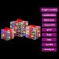 Preview: Geschenkbox mit 60 LEDs 3 pcs Mehrfarbig 20 x 20 x 20 cm Acryl