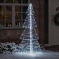 Preview: ARDEBO.de - Weihnachtsbaum mit 240 LEDs Kalter Weiß 180 cm Acryl