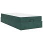 Preview: Bettgestell mit Matratze Dunkelgrün 80 x 200 cm Samt