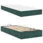 Preview: Bettgestell mit Matratze Dunkelgrün 80 x 200 cm Samt