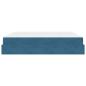 Preview: Bettgestell Blau 200 x 200 cm Samt