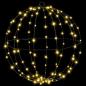 Preview: Ball mit 160 LEDs Warmweiß 50 cm Metall