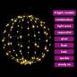 Preview: Ball mit 160 LEDs Warmweiß 50 cm Metall