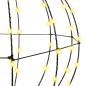 Preview: Ball mit 192 LEDs Warmweiß 60 cm Metall