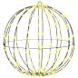 Preview: Ball mit 320 LEDs 2 pcs Warmweiß 50 cm Metall