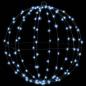 Preview: Ball mit 192 LEDs 2 pcs Kaltweiß 40 cm Metall