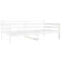 Preview: Tagesbett ohne Matratze Weiß 80x200 cm Massivholz Kiefer